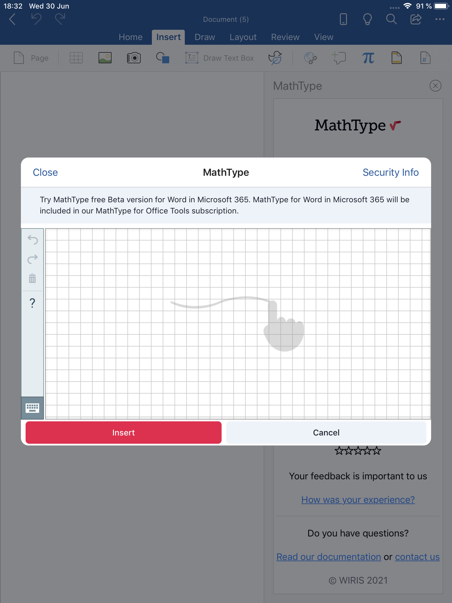iPad 上建立公式