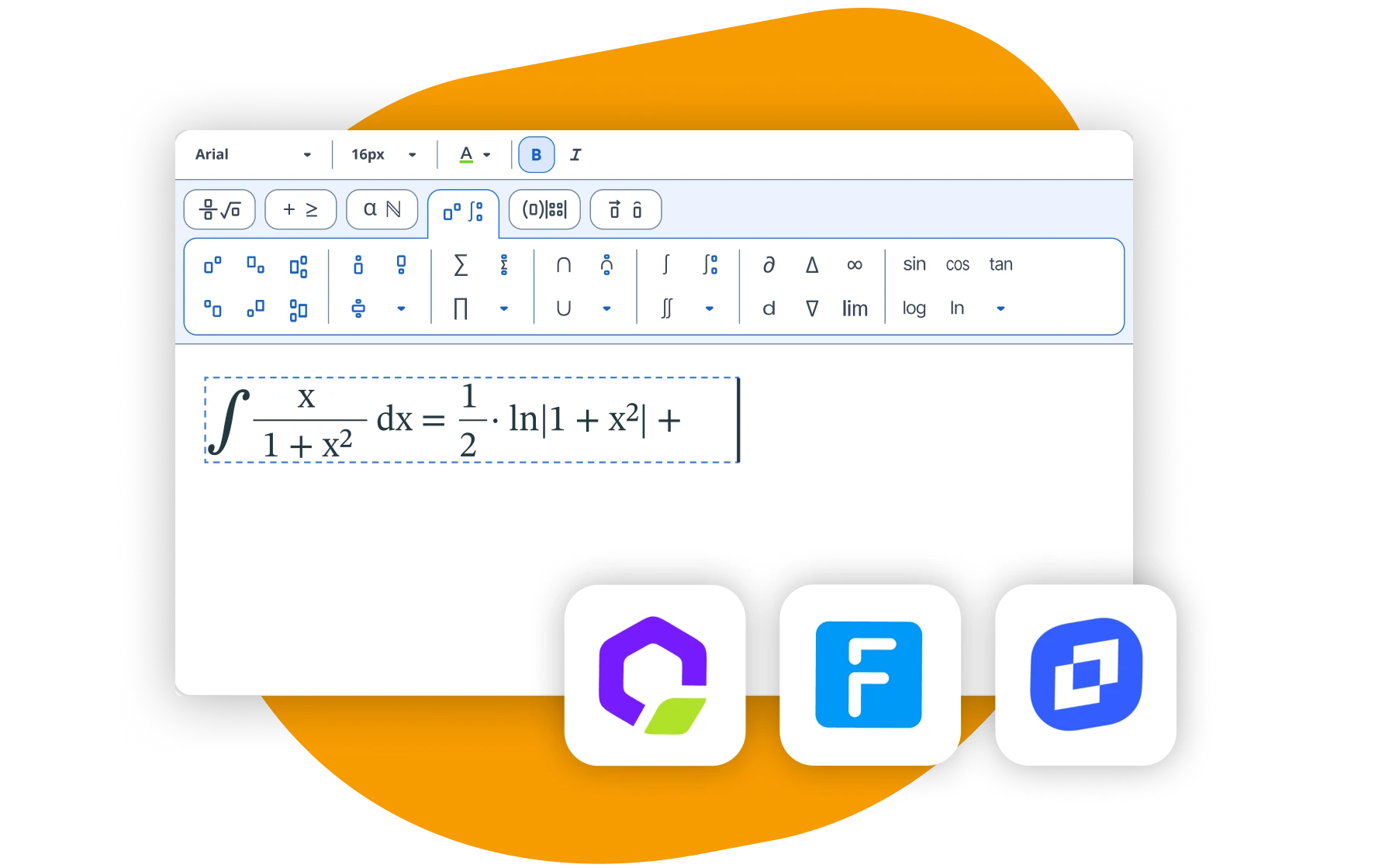 MathType HTML 編輯器